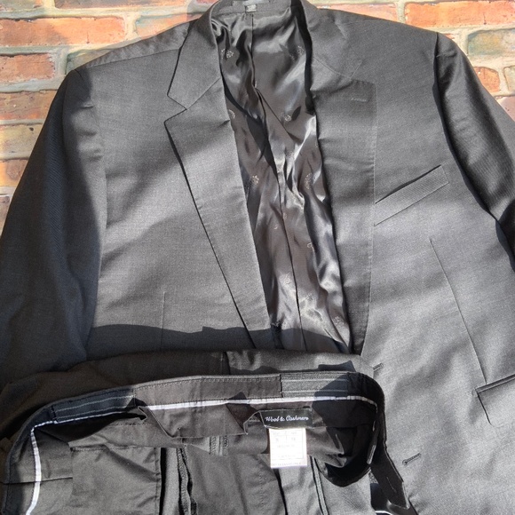 Men’s Bartorelli Napoli Abito Sartoriale charcoal Gray 2 button suit - Picture 1 of 17